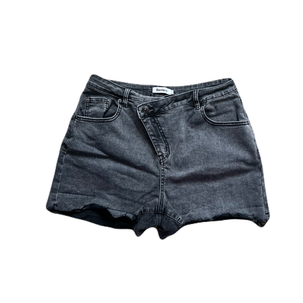 Black Denim Shorts
